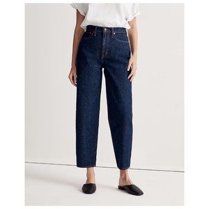 Madewell Balloon Cropped Ankle Jeans in Mapleside Wash